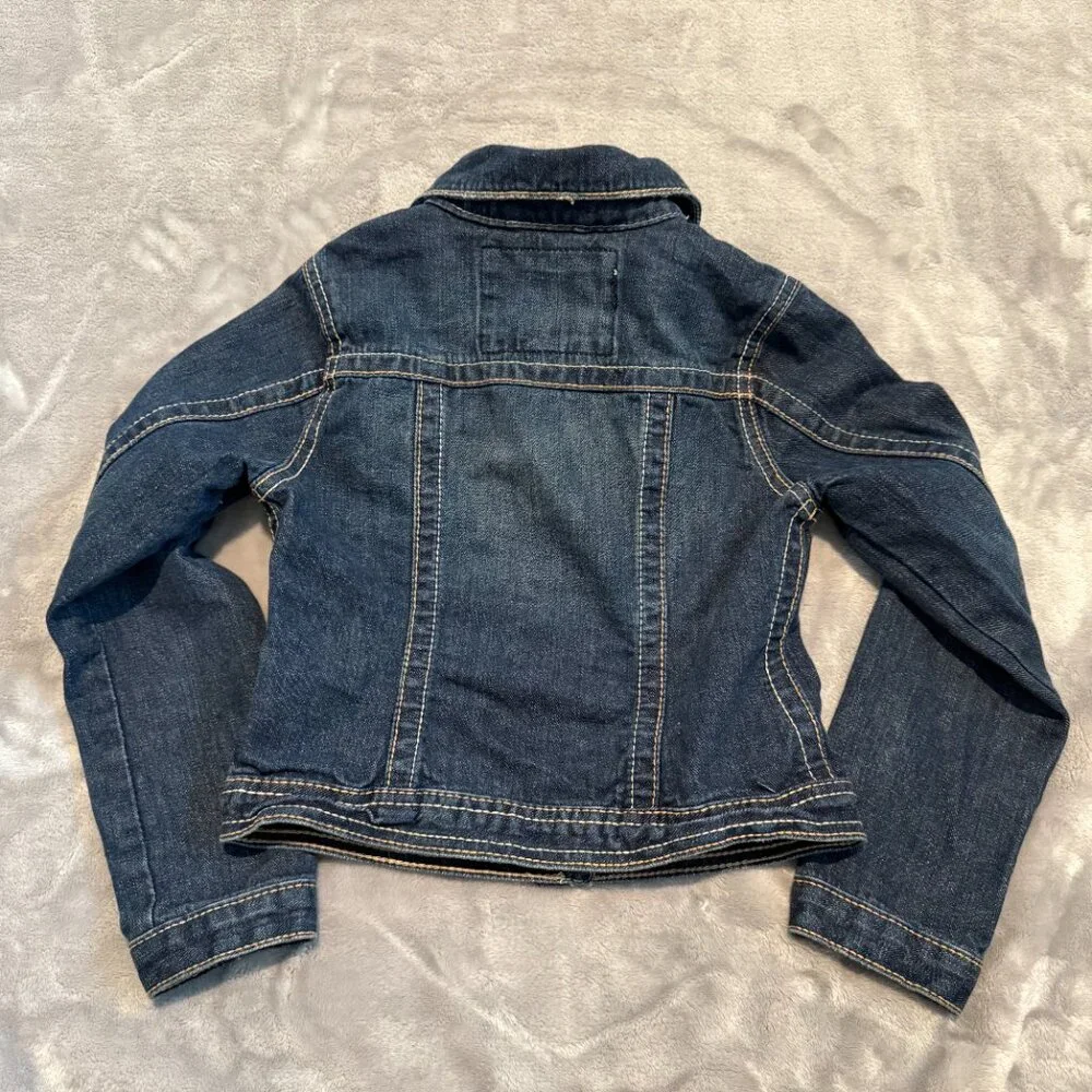Gap Kids Girls Medium 8 Denim Jean Jacket 100% Cotton Blue 1969 Classic
